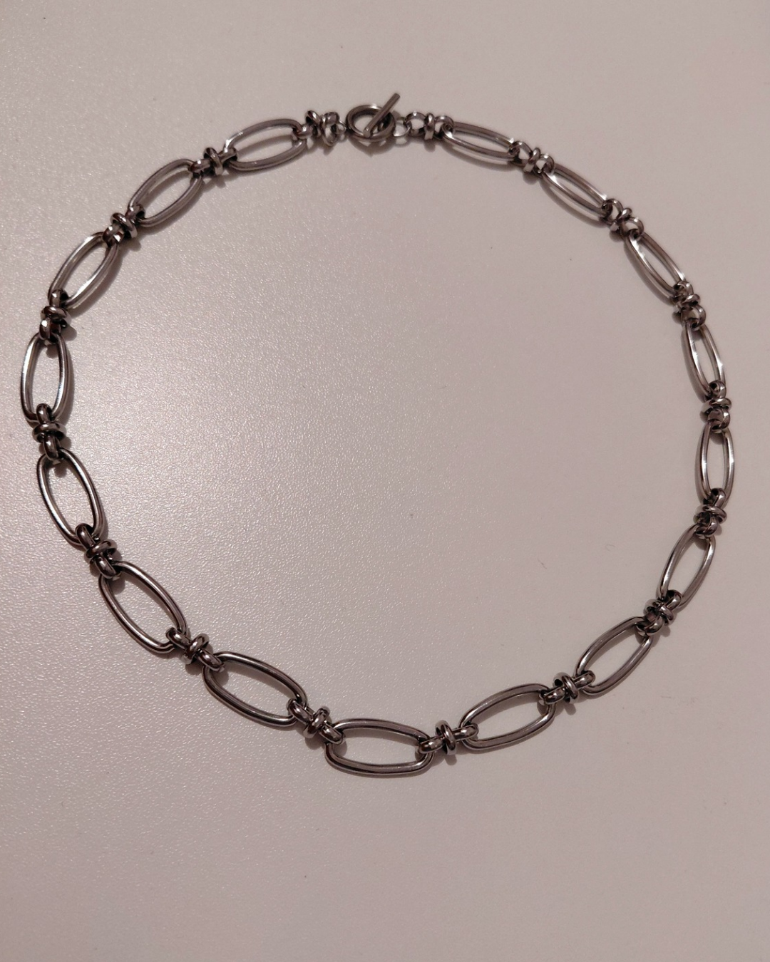 Collar Cadena Oval XL · Acero