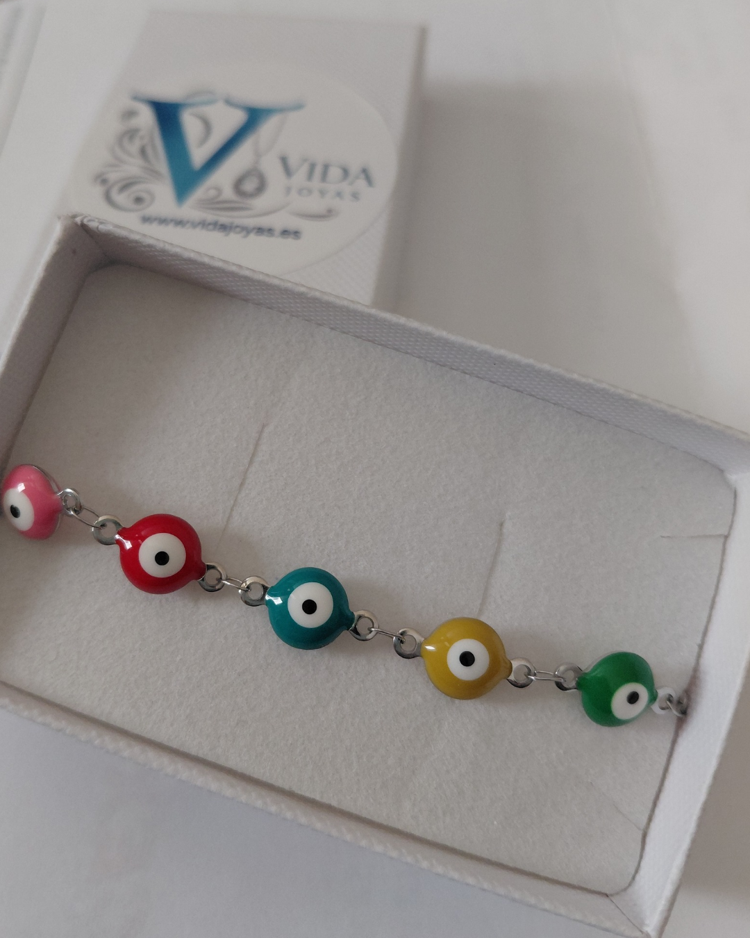 Pulsera Ojos Turcos Multicolor de acero