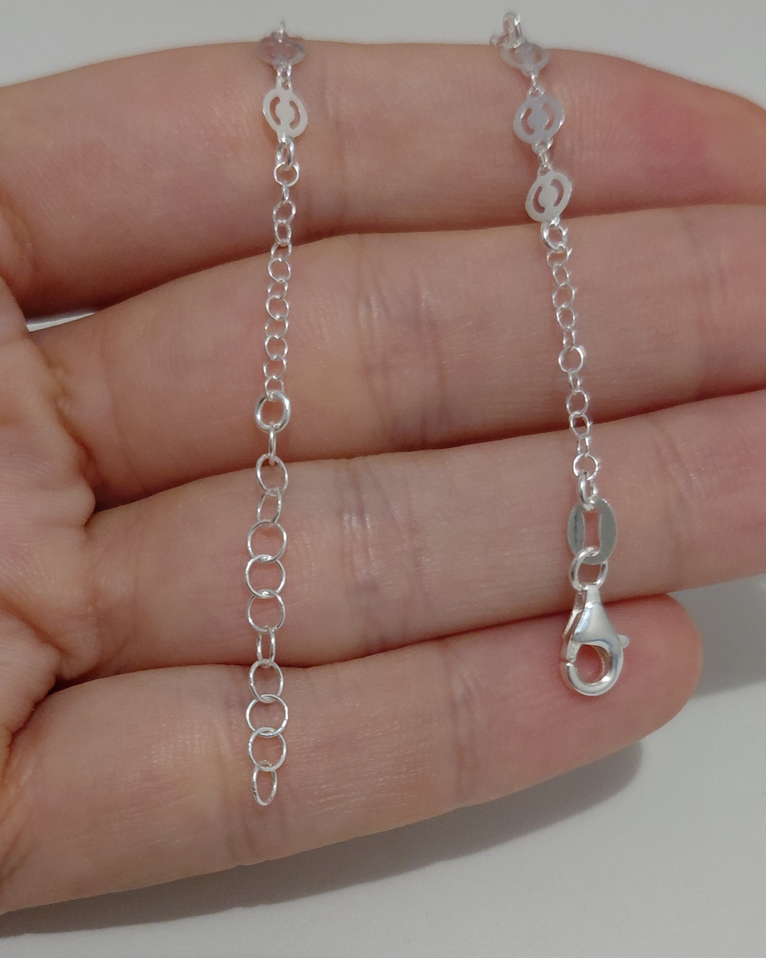 Tobillera Discos de Plata