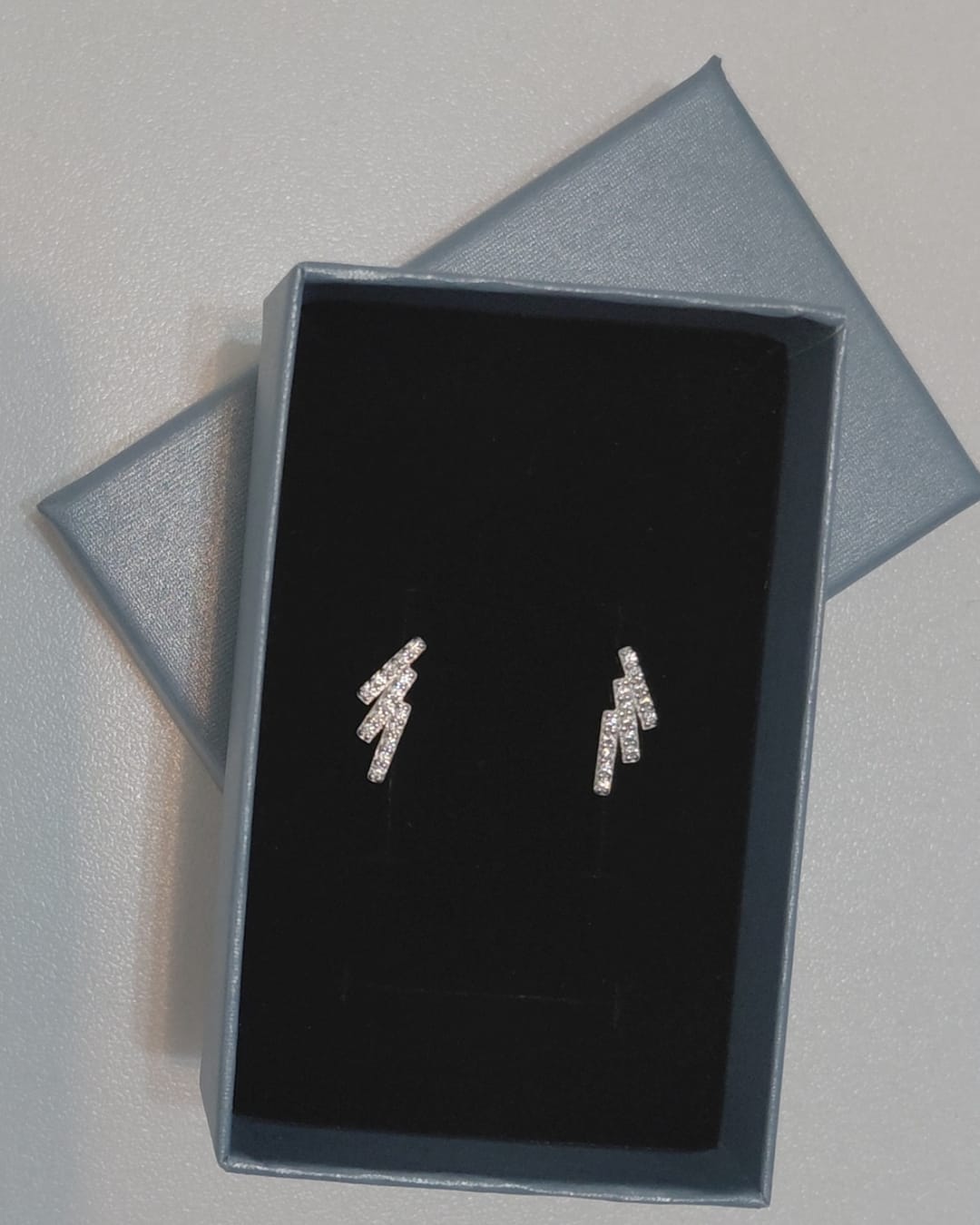 Pendientes Tres Líneas con Circonitas