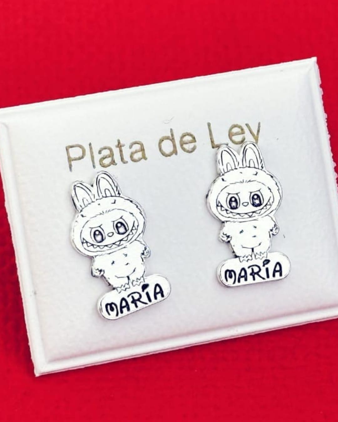 Pendientes Labubu Personalizados con Nombre