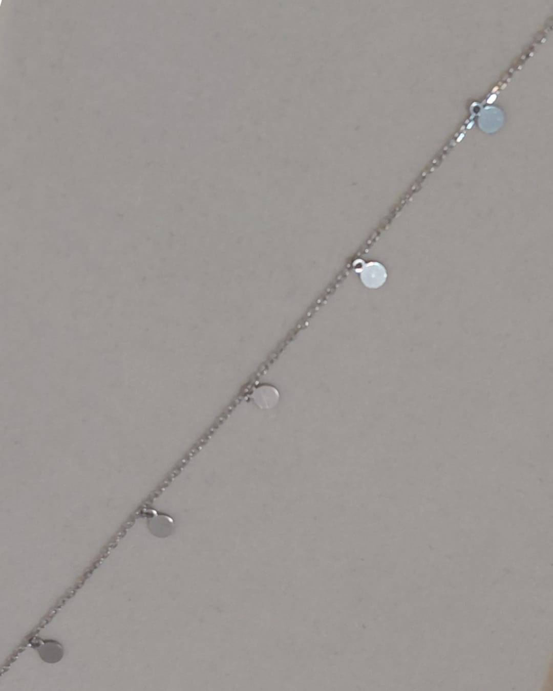 Pulsera de Plata con Chapitas Redondas