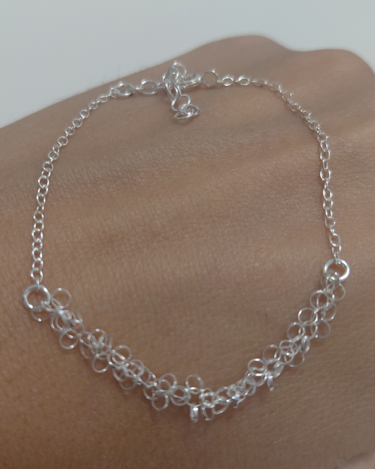 Pulsera de Plata Círculos Entrelazados | Plata de Ley 925