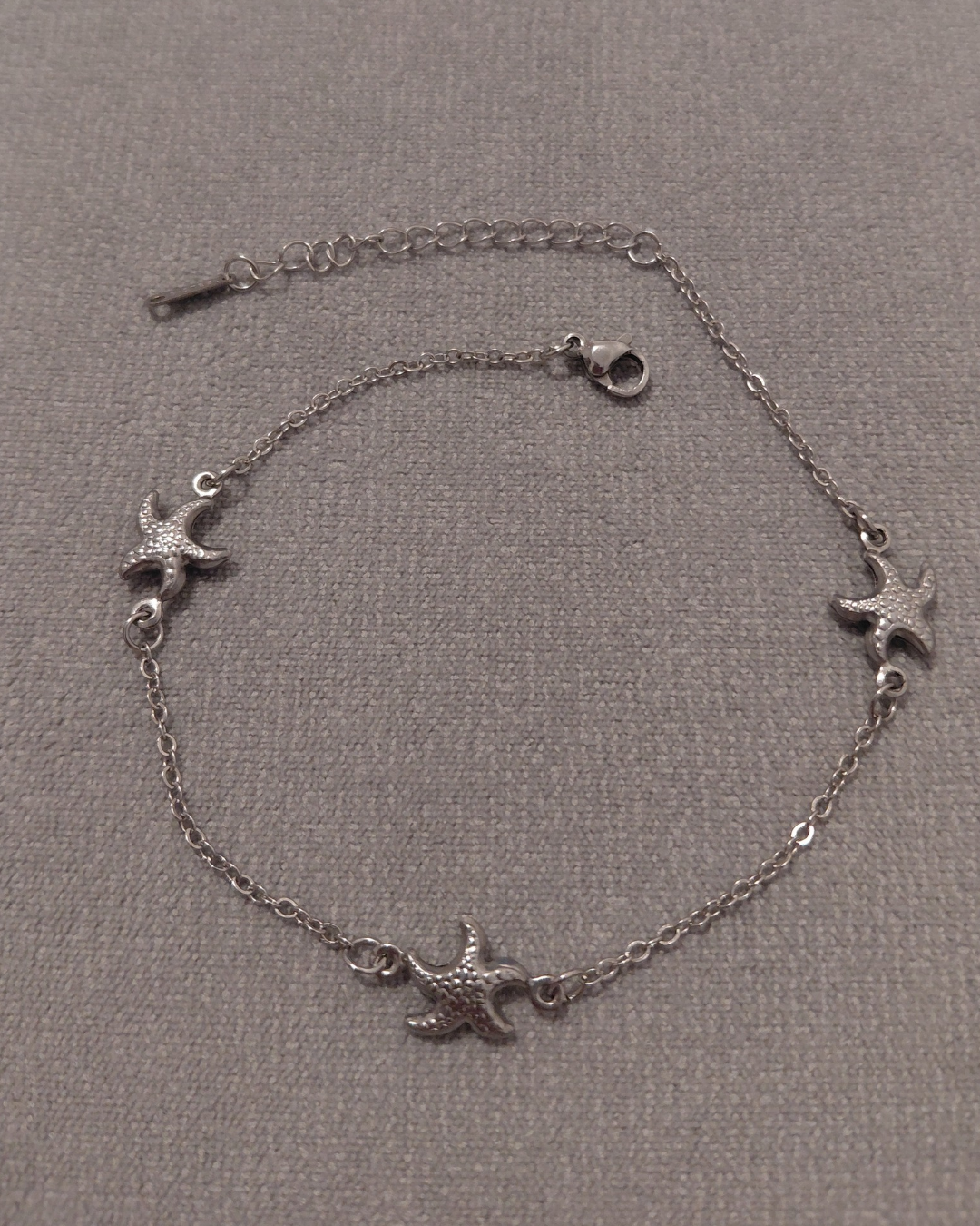 Tobillera Acero Estrellas de Mar