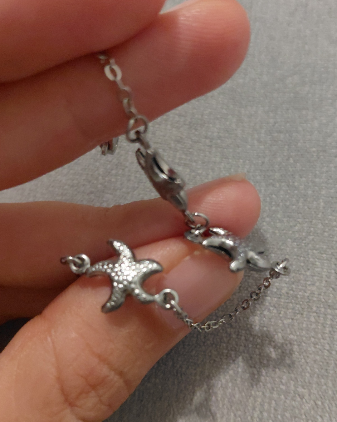 Tobillera Acero Estrellas de Mar