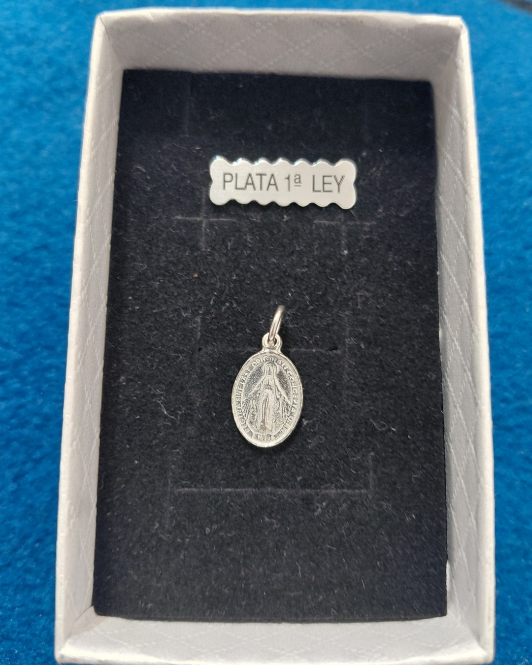 Medalla Virgen Milagrosa de Plata de Ley