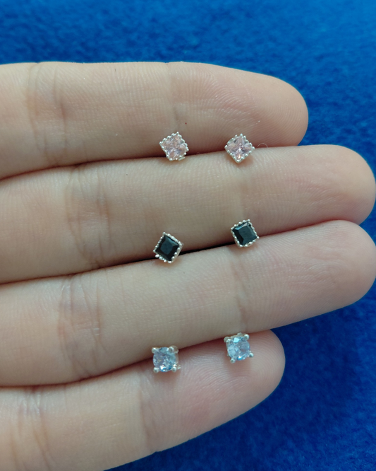 Pendientes Princesa de Plata y Circonita