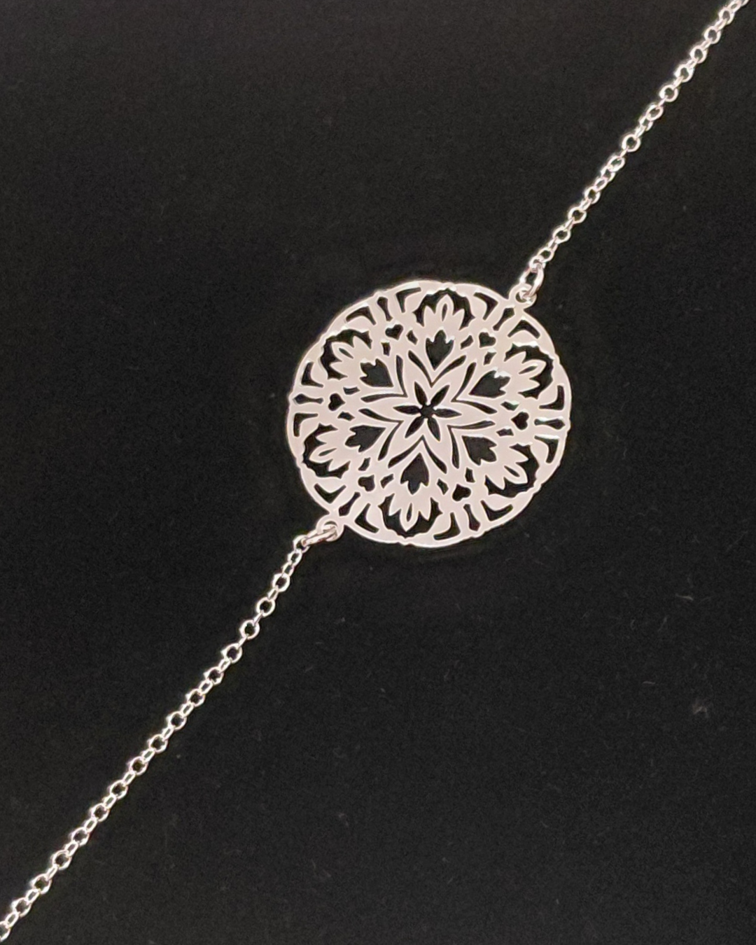Pulsera Mandala Plata de Ley
