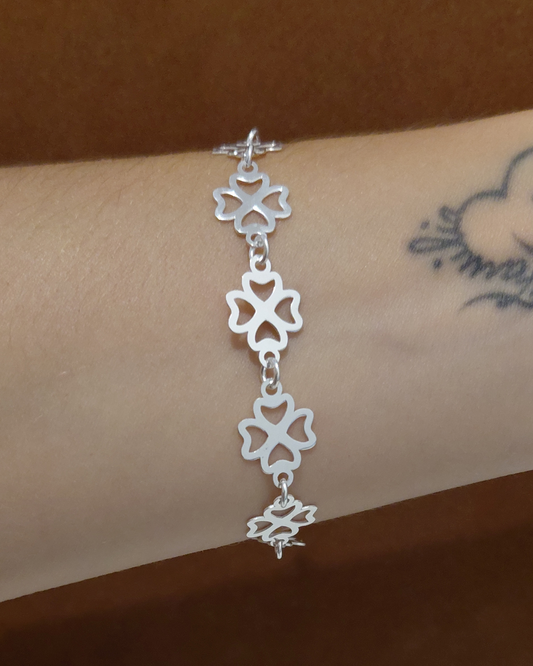 Pulsera tréboles de la suerte