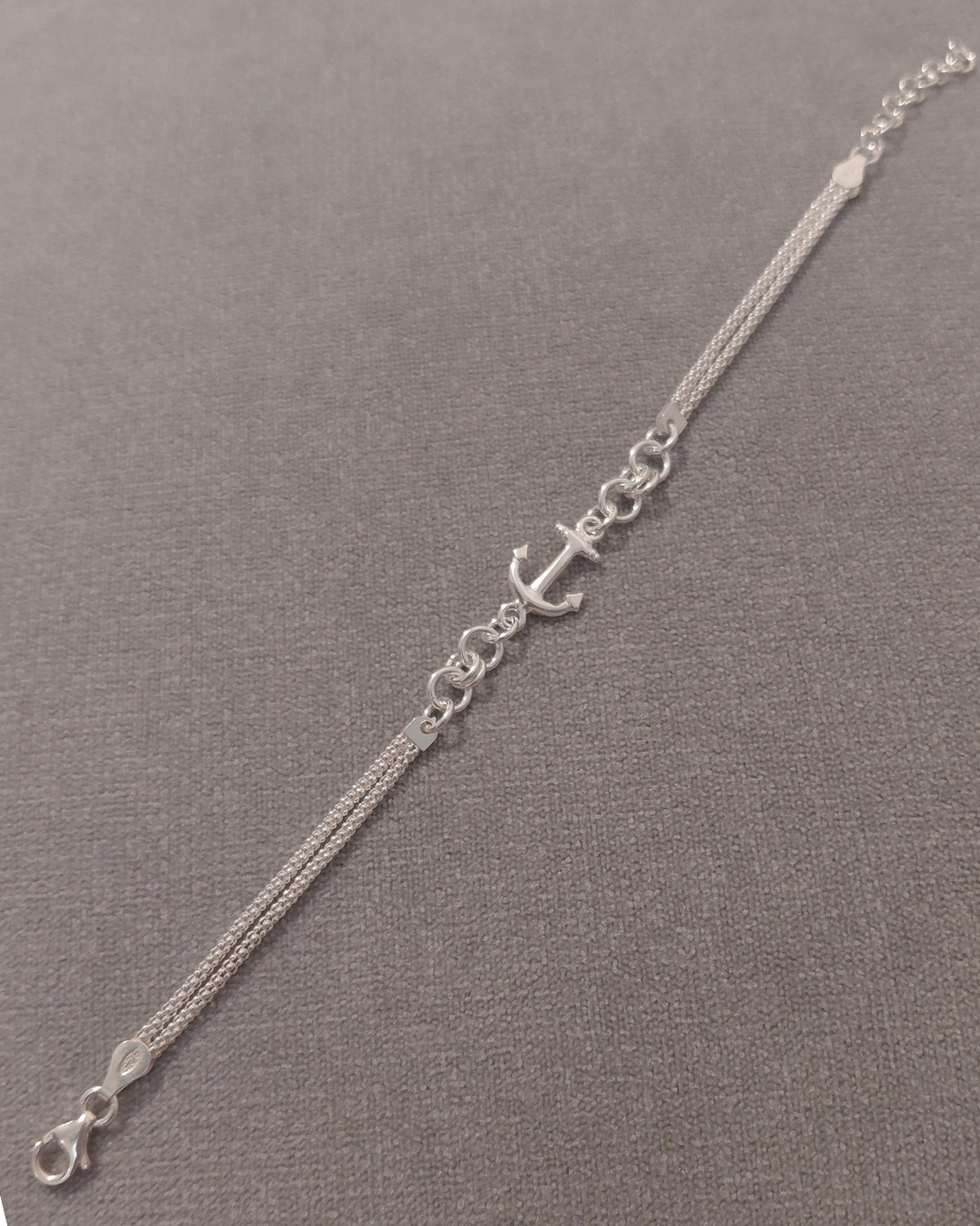 Pulsera Ancla Doble Cadena