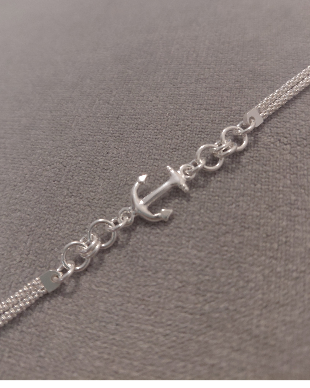 Pulsera Ancla Doble Cadena