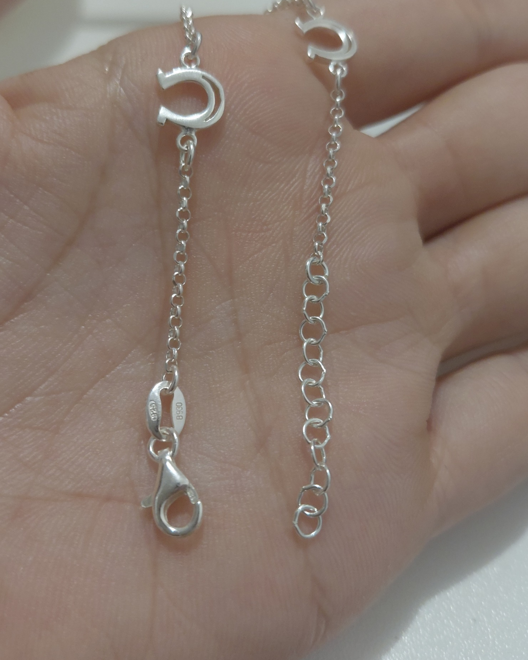 Pulsera de la Suerte con Herraduras en Plata de Ley