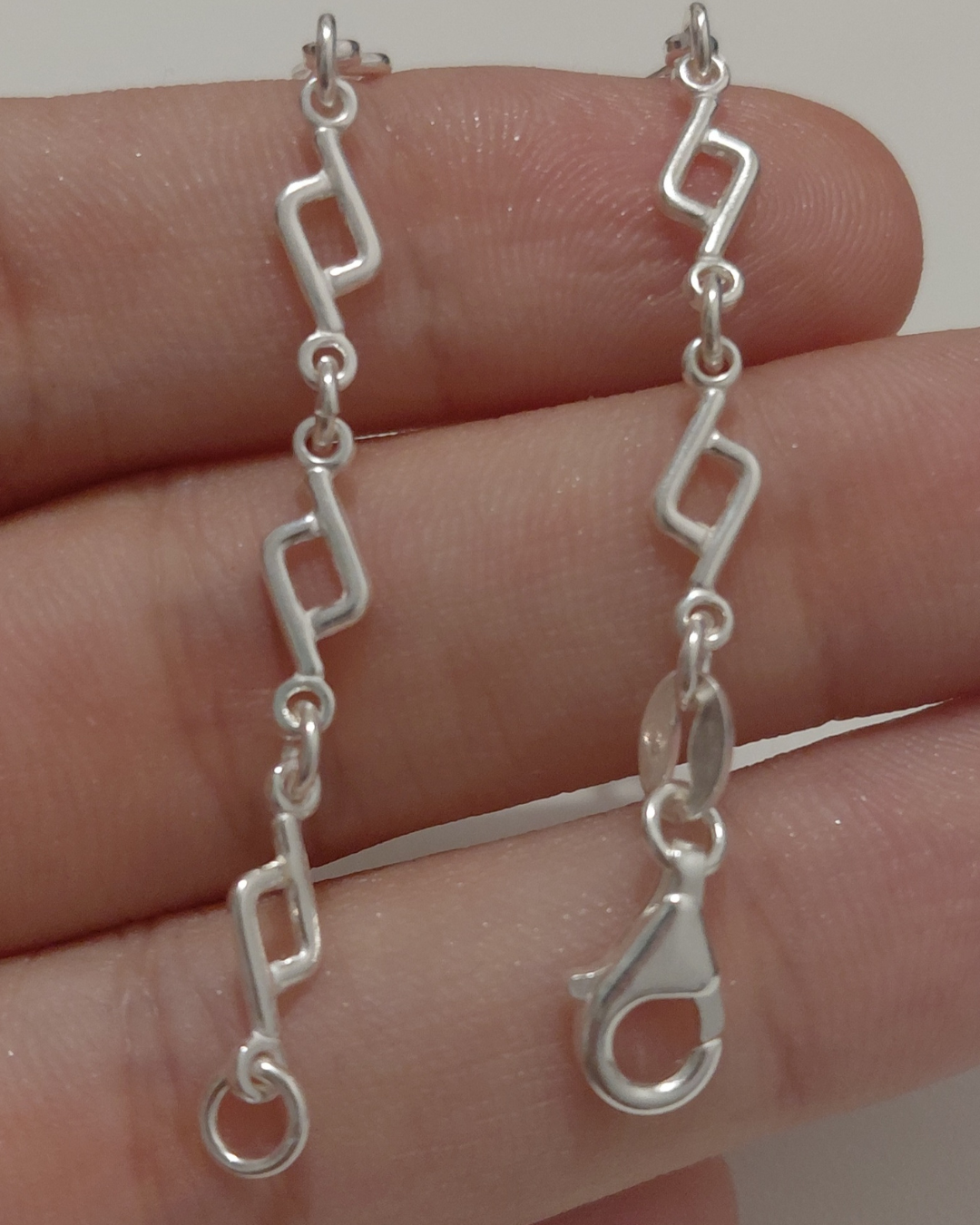Pulsera Minimal Chic de Eslabones Geométricos