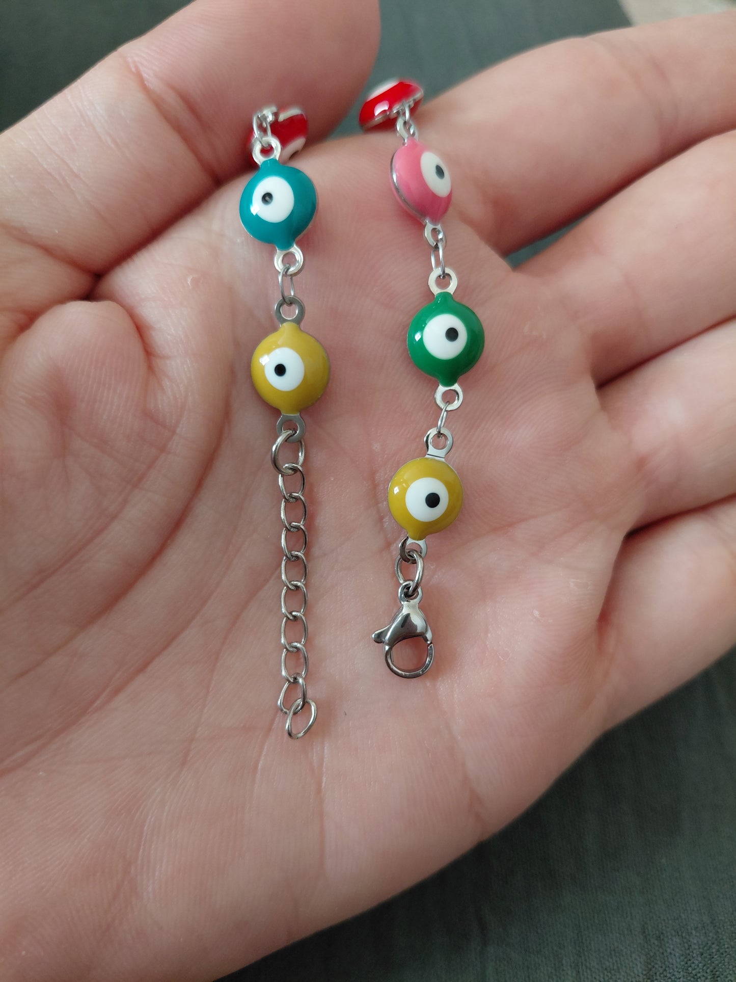 Pulsera Ojos Turcos Multicolor de acero