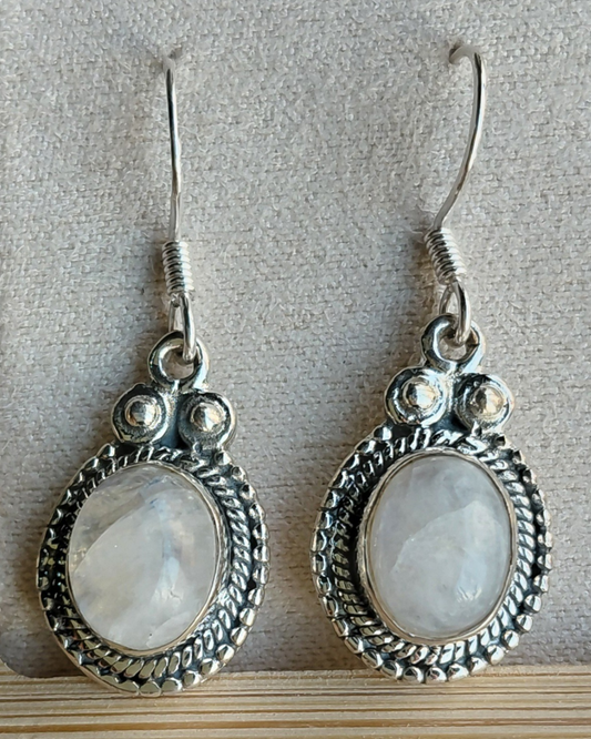 Pendientes Piedra Luna con gancho
