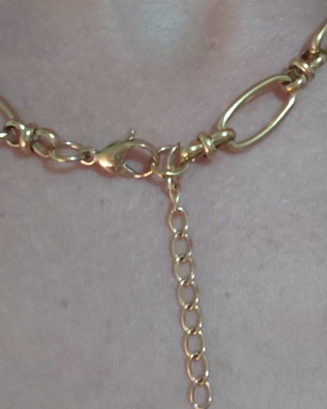 Collar Cadena Oval XL Dorado · Acero