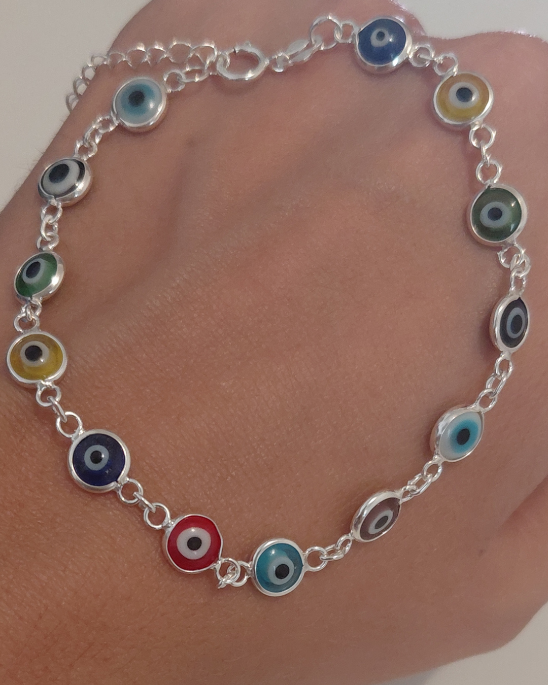 Pulsera Ojo Turco Cristales de Colores