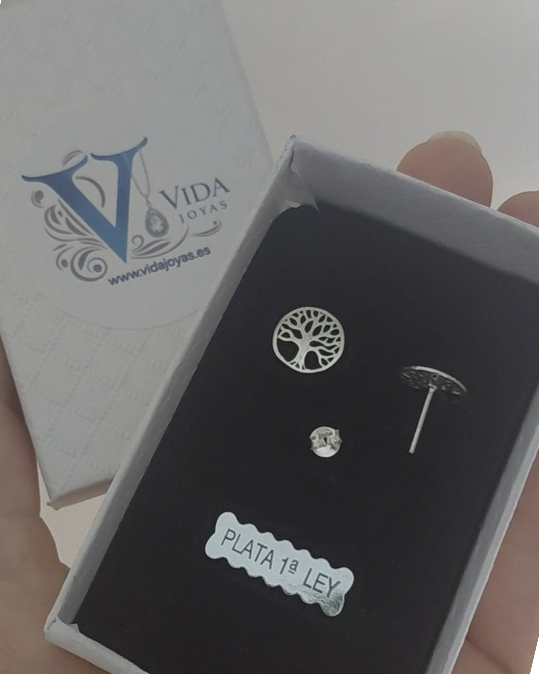Pendientes Árbol de la Vida en Plata de Ley