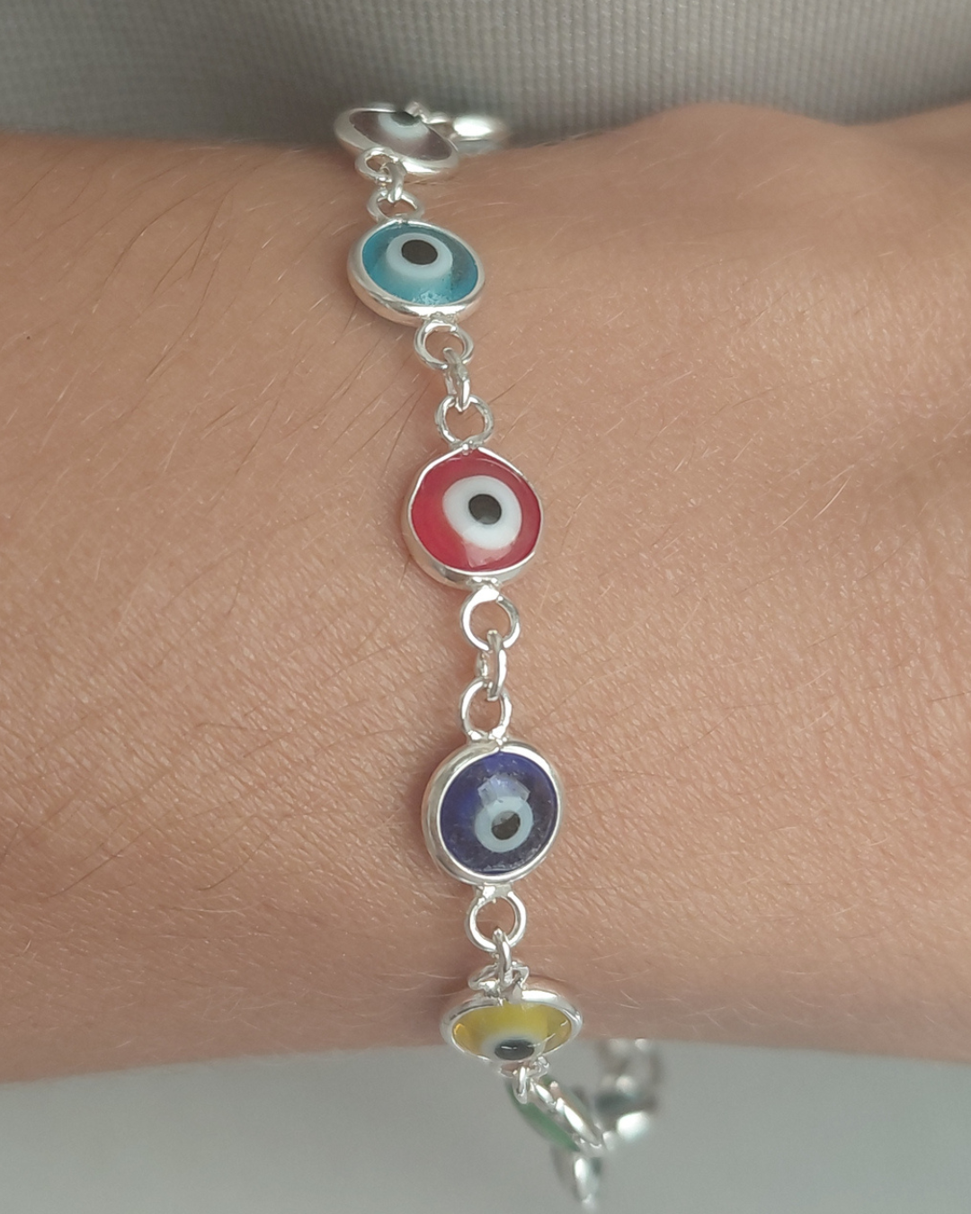 Pulsera Ojo Turco Cristales de Colores