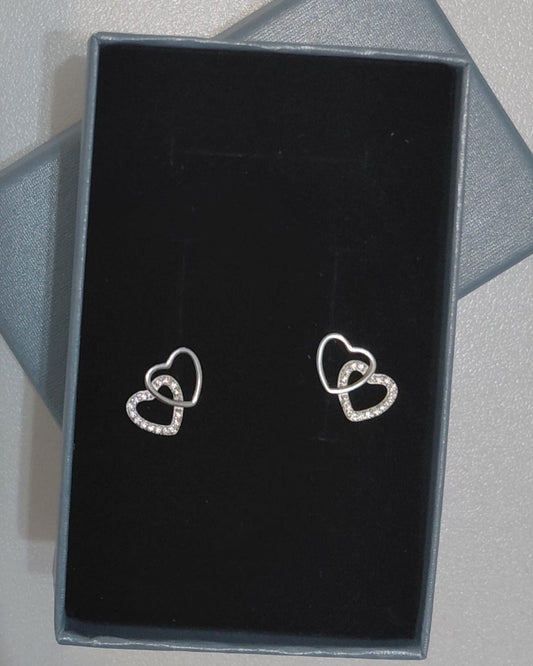 Pendientes Doble Corazón