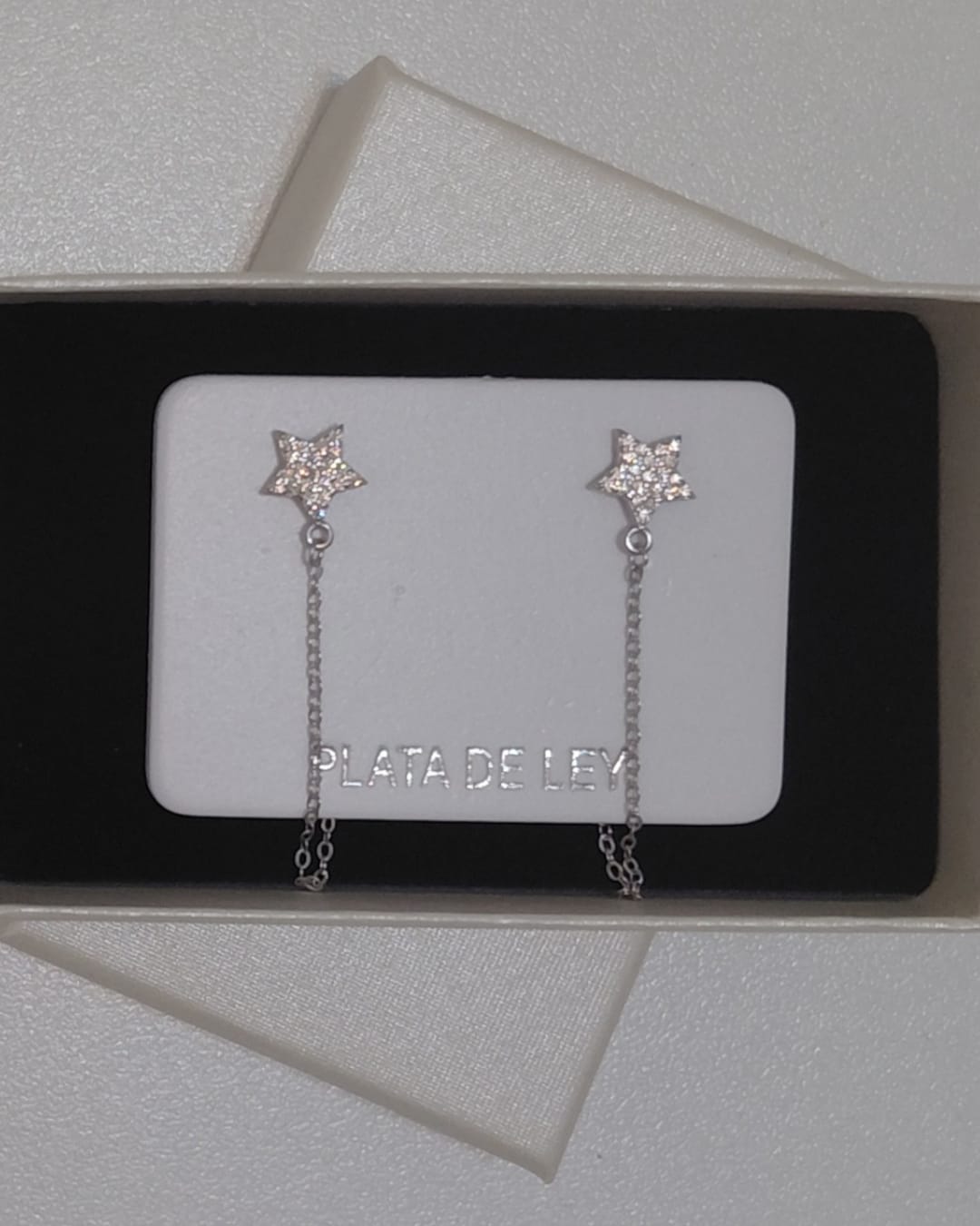 Pendientes Estrella con Cadenita