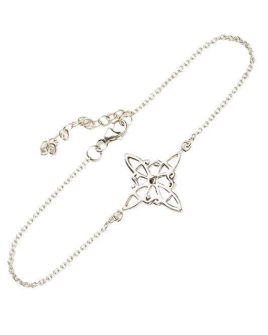 Pulsera Nudo de Bruja de Plata de Ley