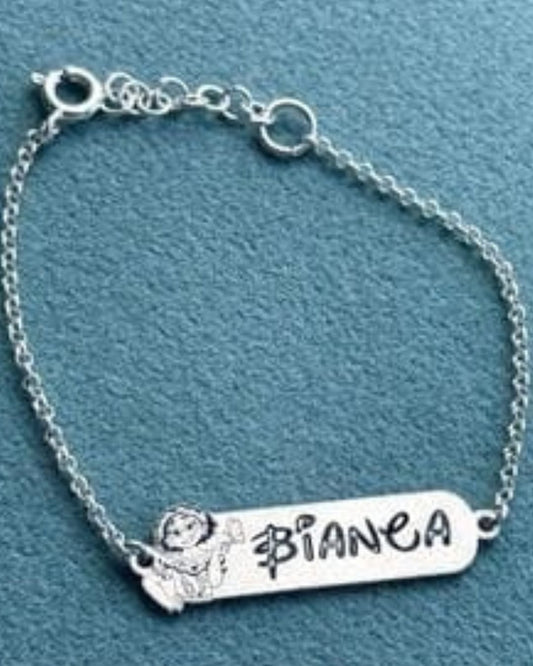 Esclava Personalizada con Nombre y Dibujo