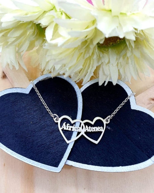 Collar Corazones Entrelazados