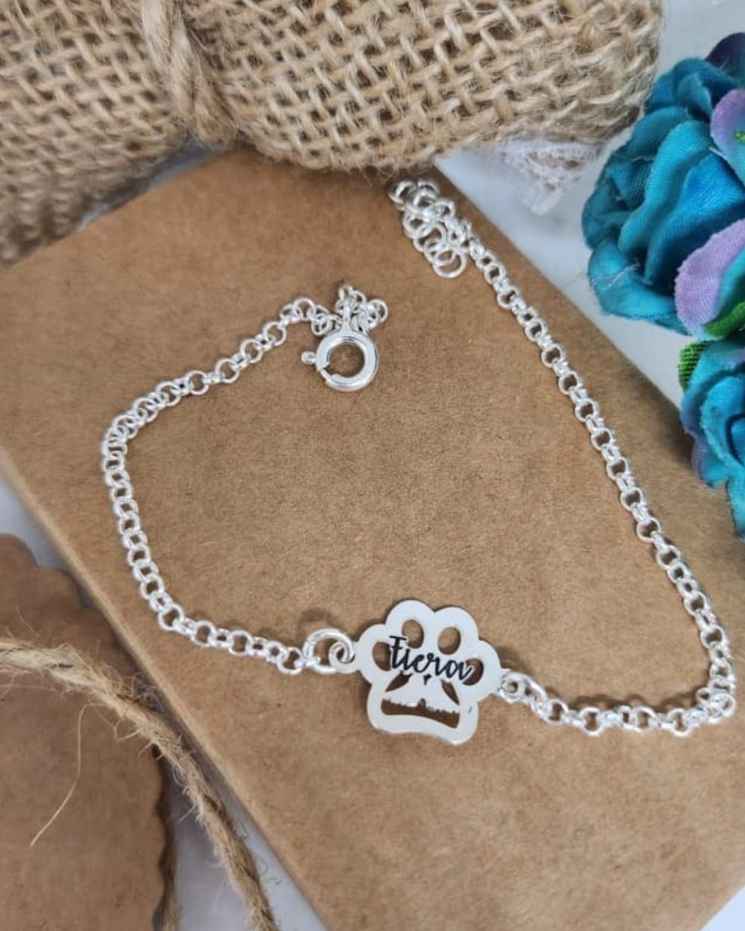 Pulsera Huella Animal Personalizada