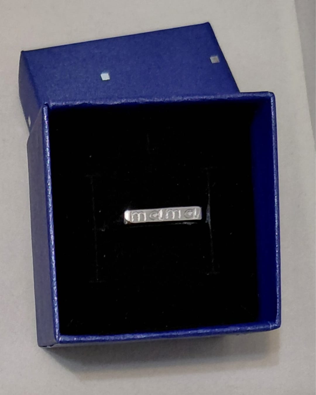 Anillo Mamá Aplanado Plata