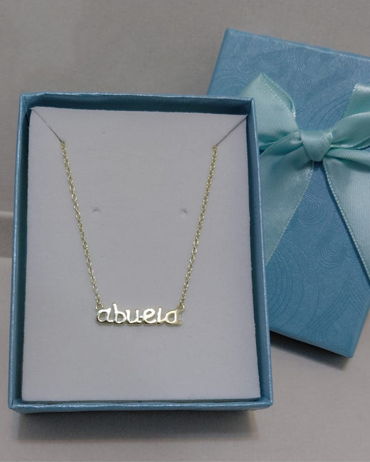 Collar Abuela Plata de Ley
