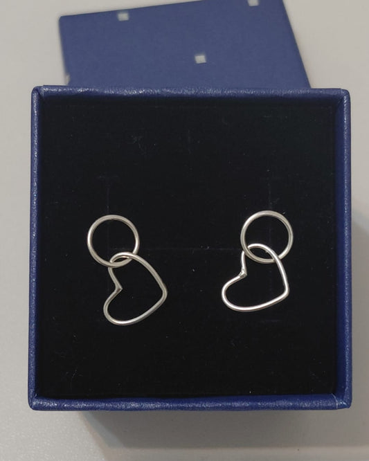 Pendientes Karma Love Plata