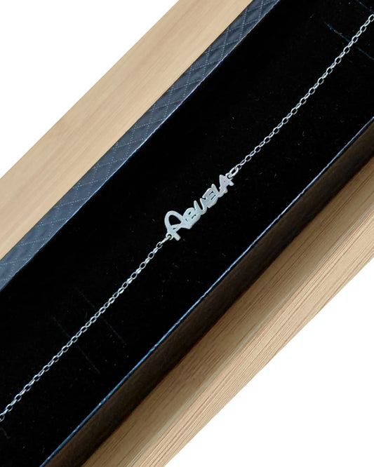 Pulsera Abuela Sencilla Plata