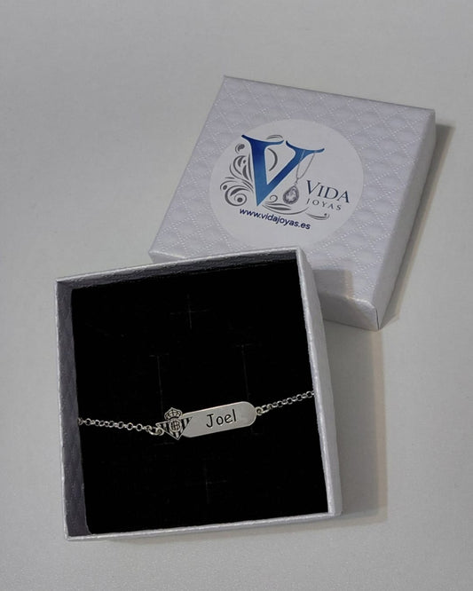Esclava Personalizada con Escudo y Nombre