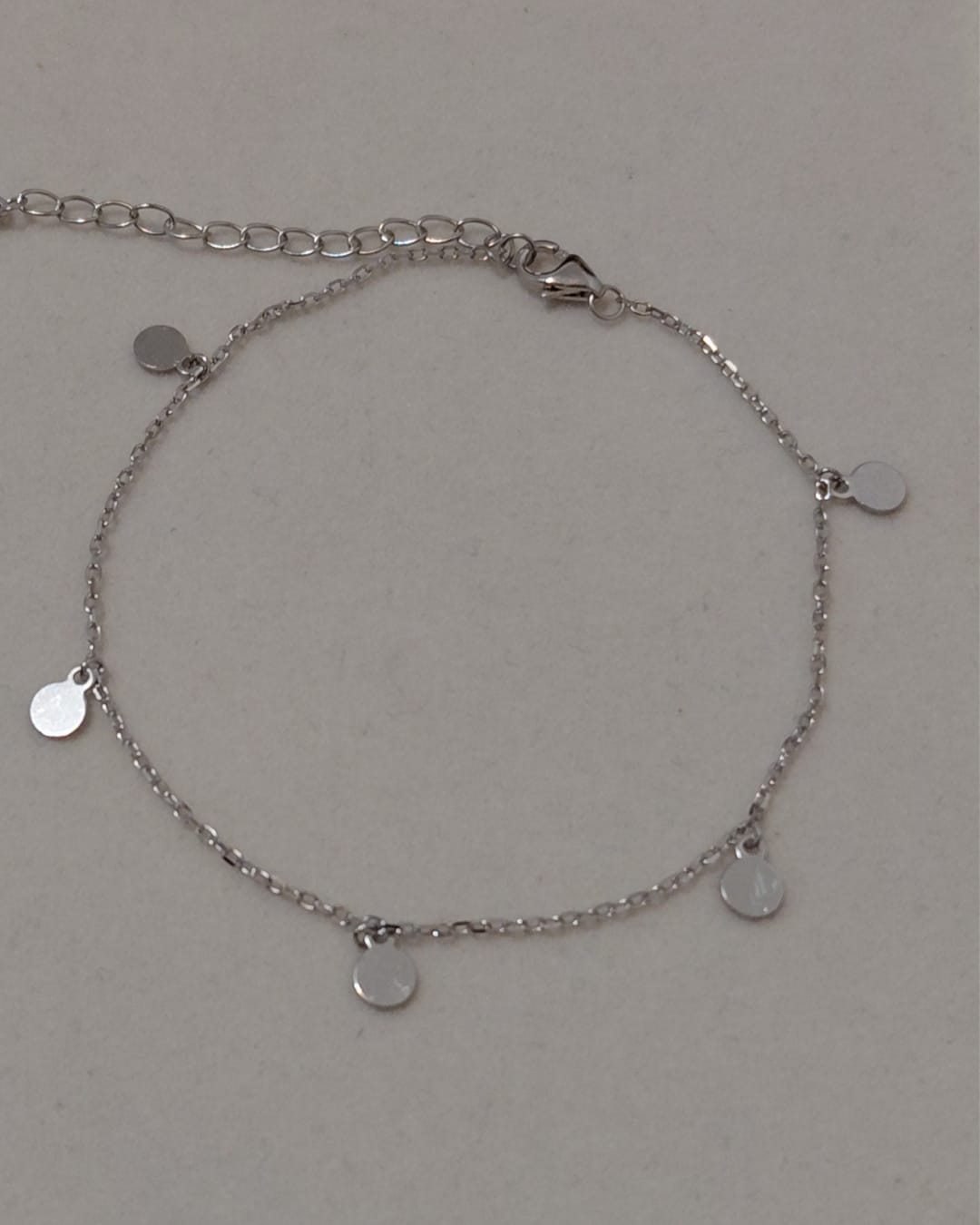 Pulsera de Plata con Chapitas Redondas