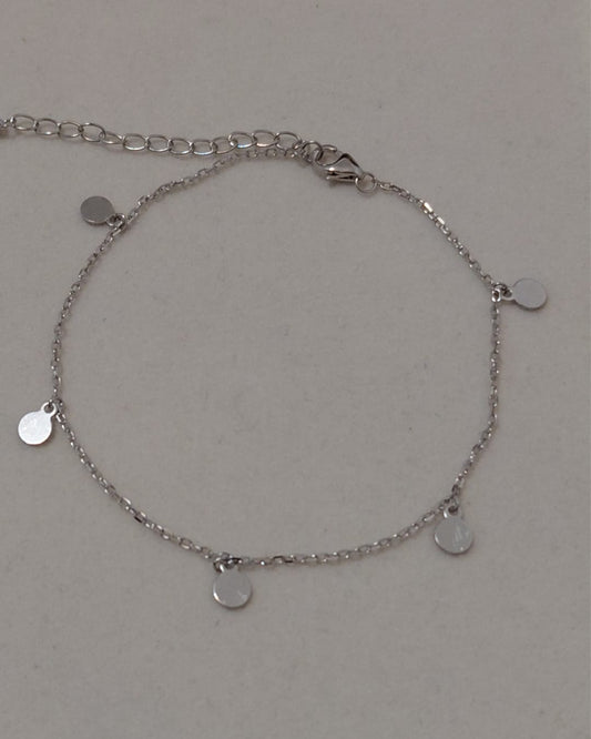 Pulsera de Plata con Chapitas Redondas
