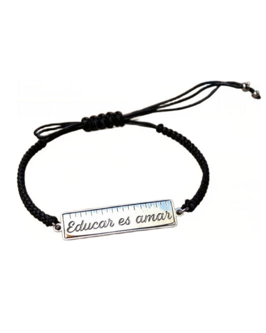 Pulsera Macramé Educar es Amar