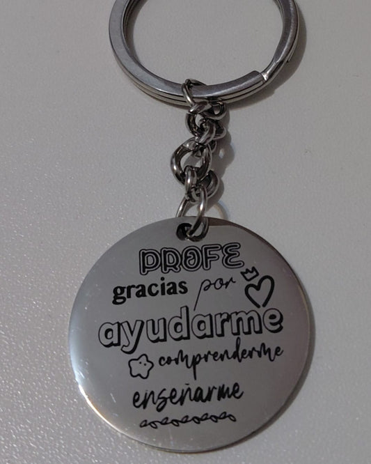 Llavero Redondo Profe