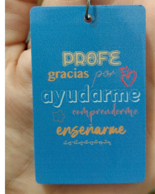 Llavero Metacrilato Profe