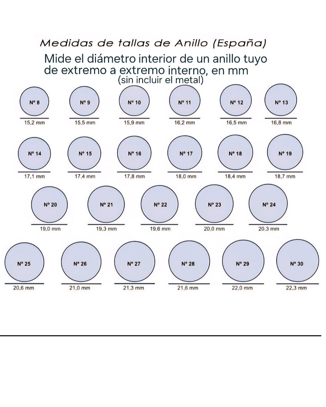 Anillo 3 Círculos de Plata de Ley