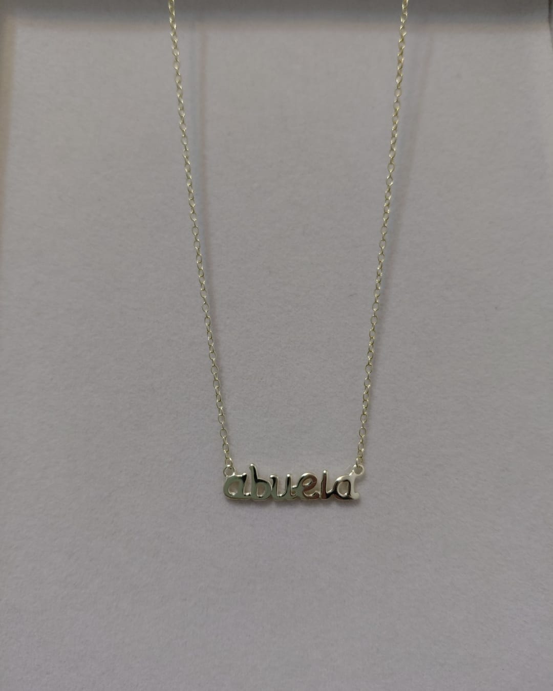 Collar Abuela Plata de Ley