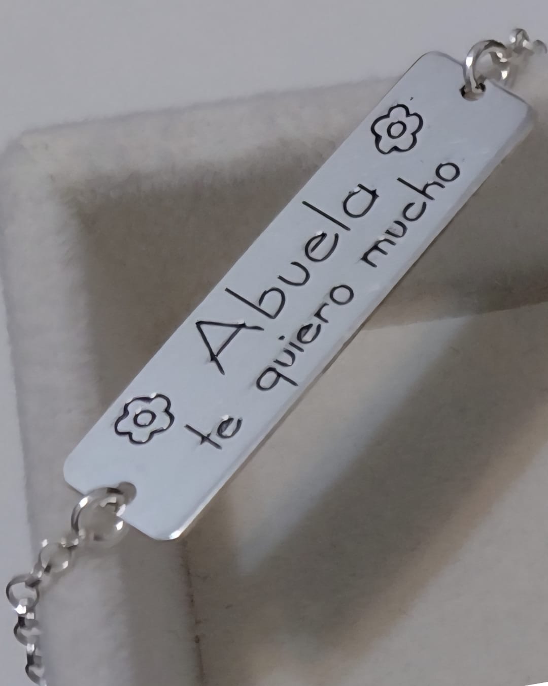 Pulsera Placa Abuela Te Quiero Mucho