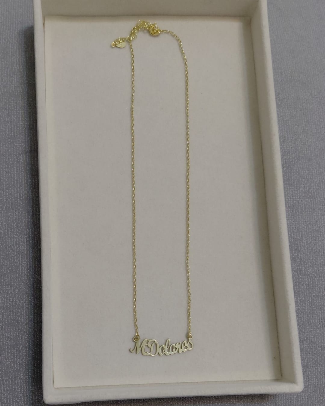 Collar con Nombre Personalizado de Plata de Ley