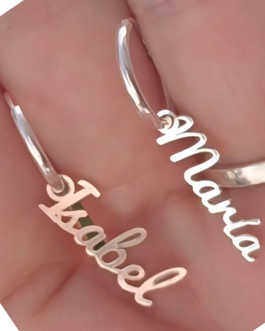 Pendientes Aritos Personalizados con Nombre