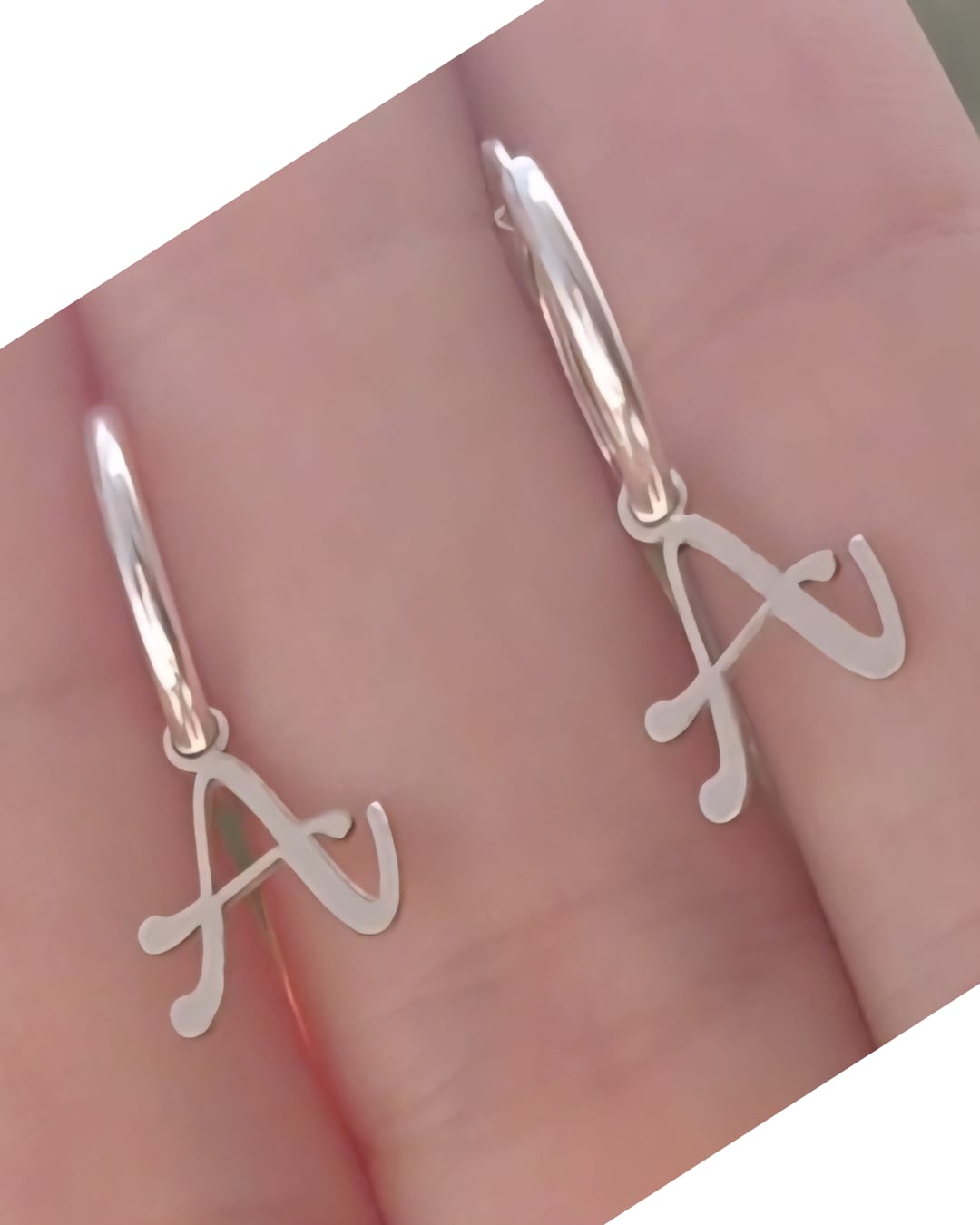 Pendientes Aritos Personalizados con Inicial
