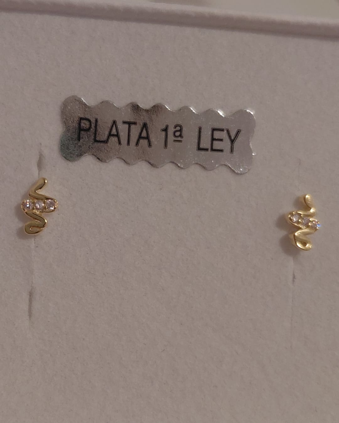 Mini Pendientes Serpiente Circonitas