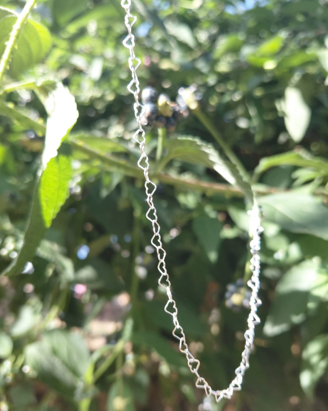 Tobillera Cadena de Corazones en Plata de Ley