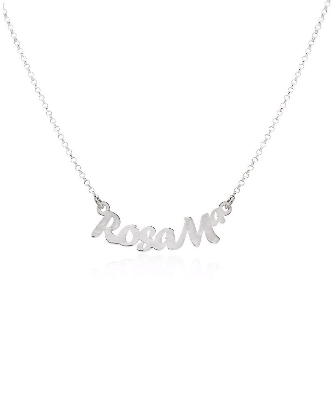 Collar con Nombre Personalizado de Plata de Ley